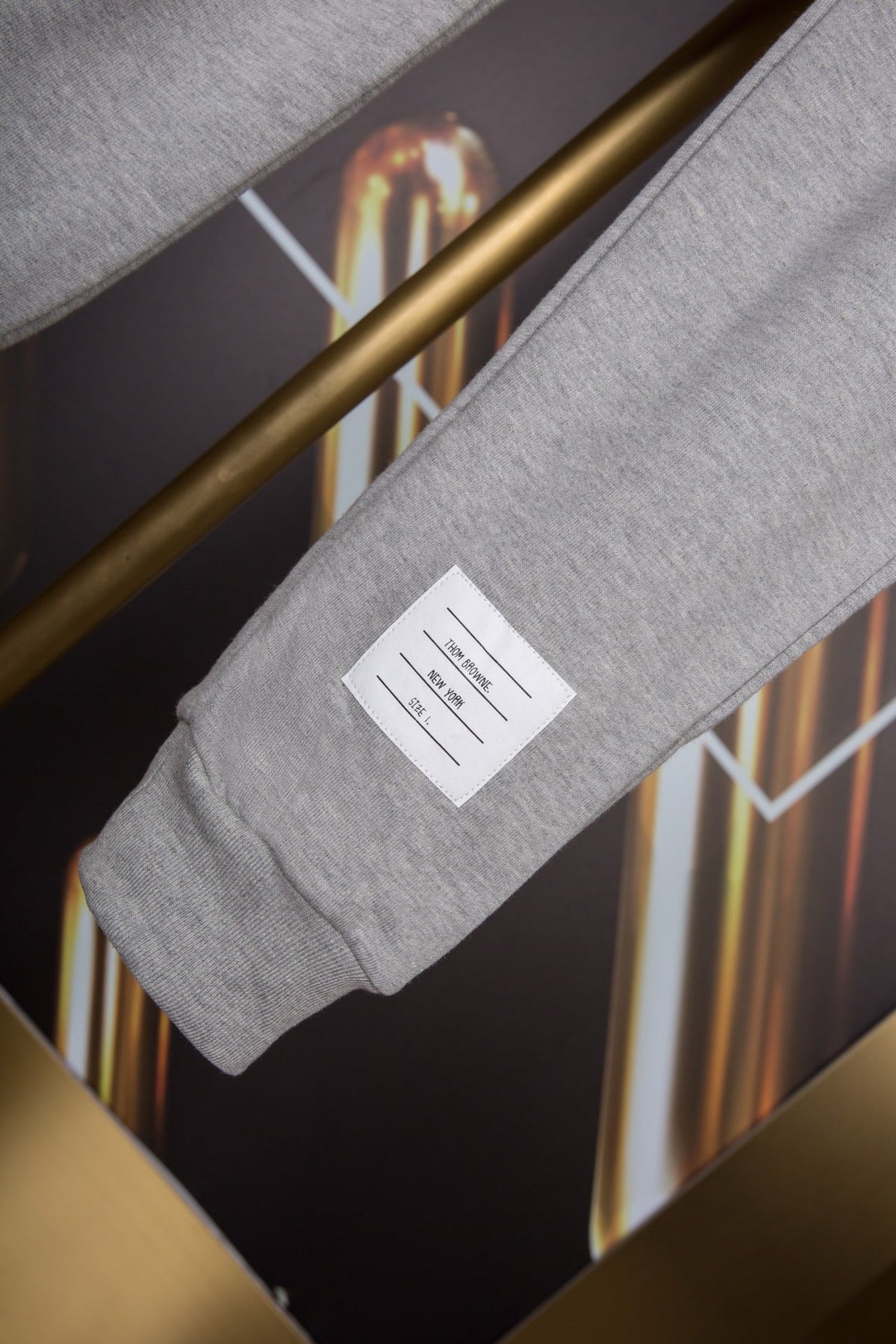 Navy Cotton Striped Straight - Men's