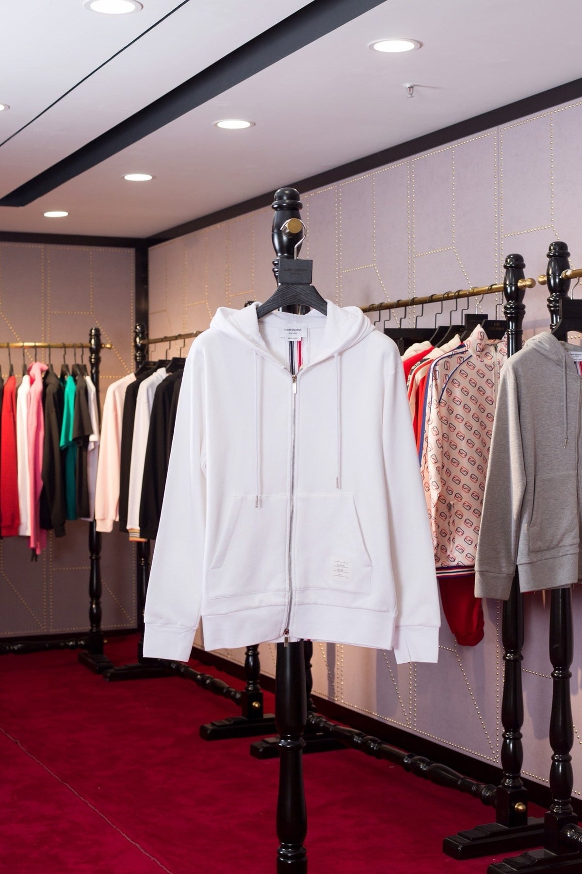 Bule White Hoodie - Men's