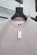 Pink Cotton Plain Crewneck - Men's