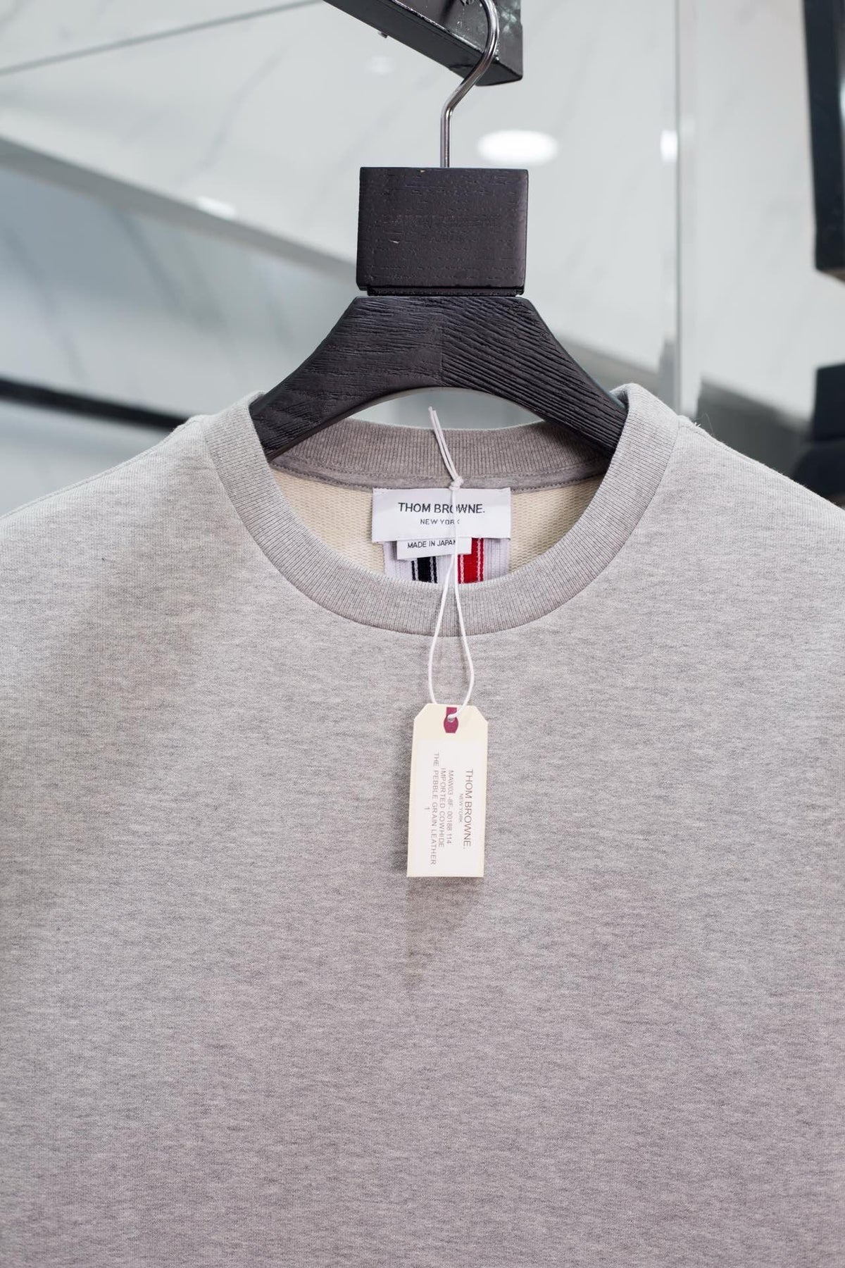 Pink Cotton Plain Crewneck - Men's