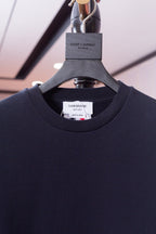 Pink Cotton Plain Crewneck - Men's