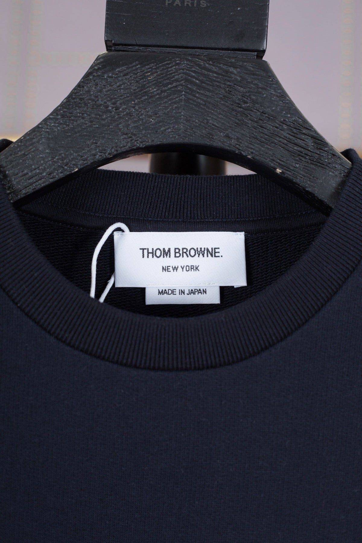 Grey Wool Intarsia Crewneck - Men's