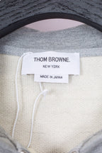Grey Cotton Bar Stripe Zip-Through - Men's
