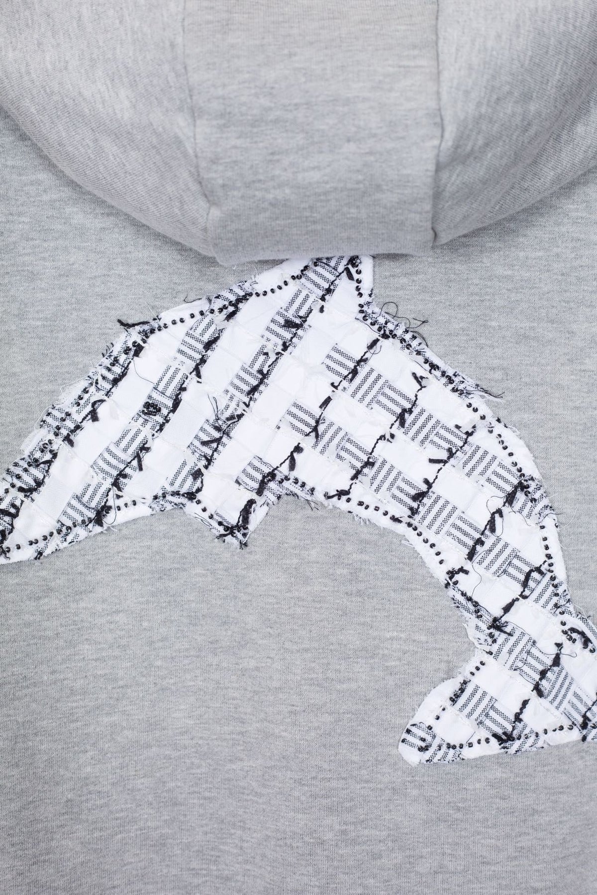 Grey Cotton Bar Stripe Zip-Through - Men's