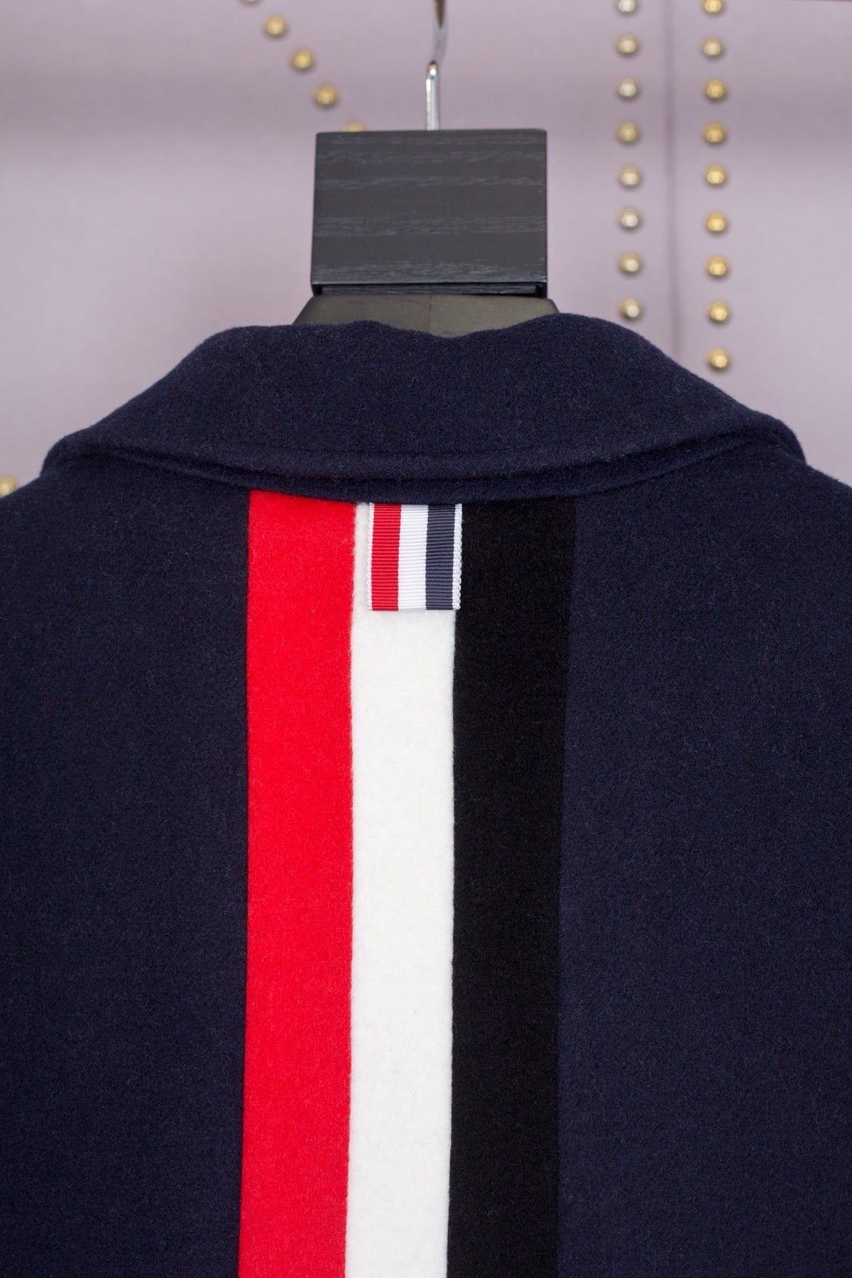 Grey Wool Plain Overcoat - Men's