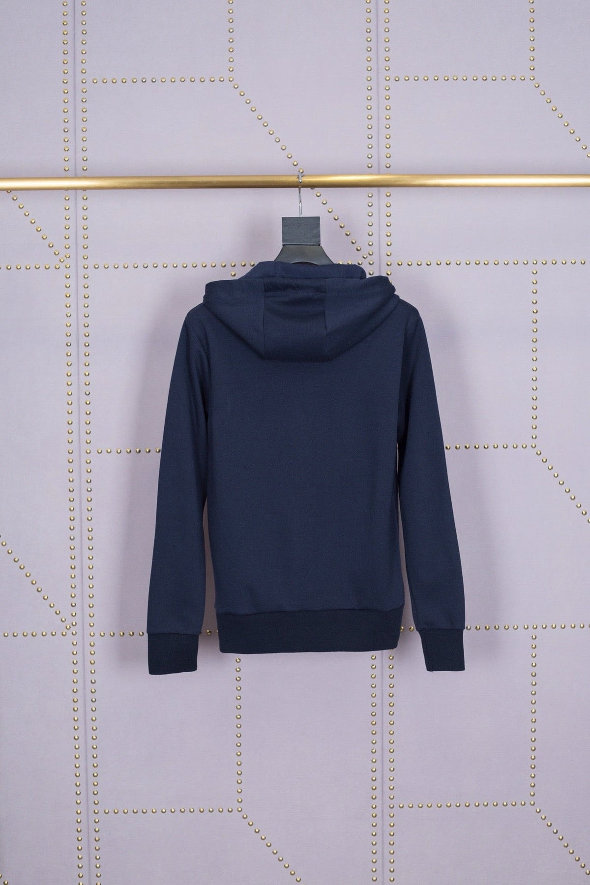 Navy Cotton Bar Stripe Zip-Through - Men's