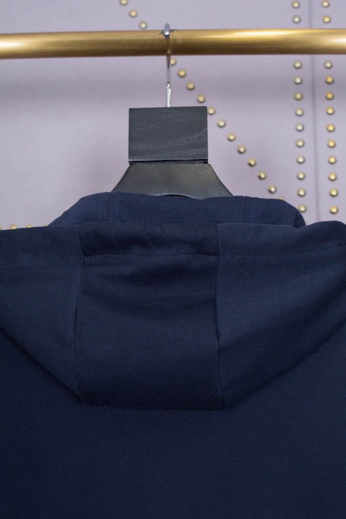 Navy Cotton Bar Stripe Zip-Through - Men's