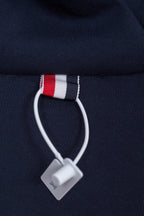 Navy Cotton Bar Stripe Zip-Through - Men's