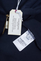Navy Cotton Bar Stripe Zip-Through - Men's