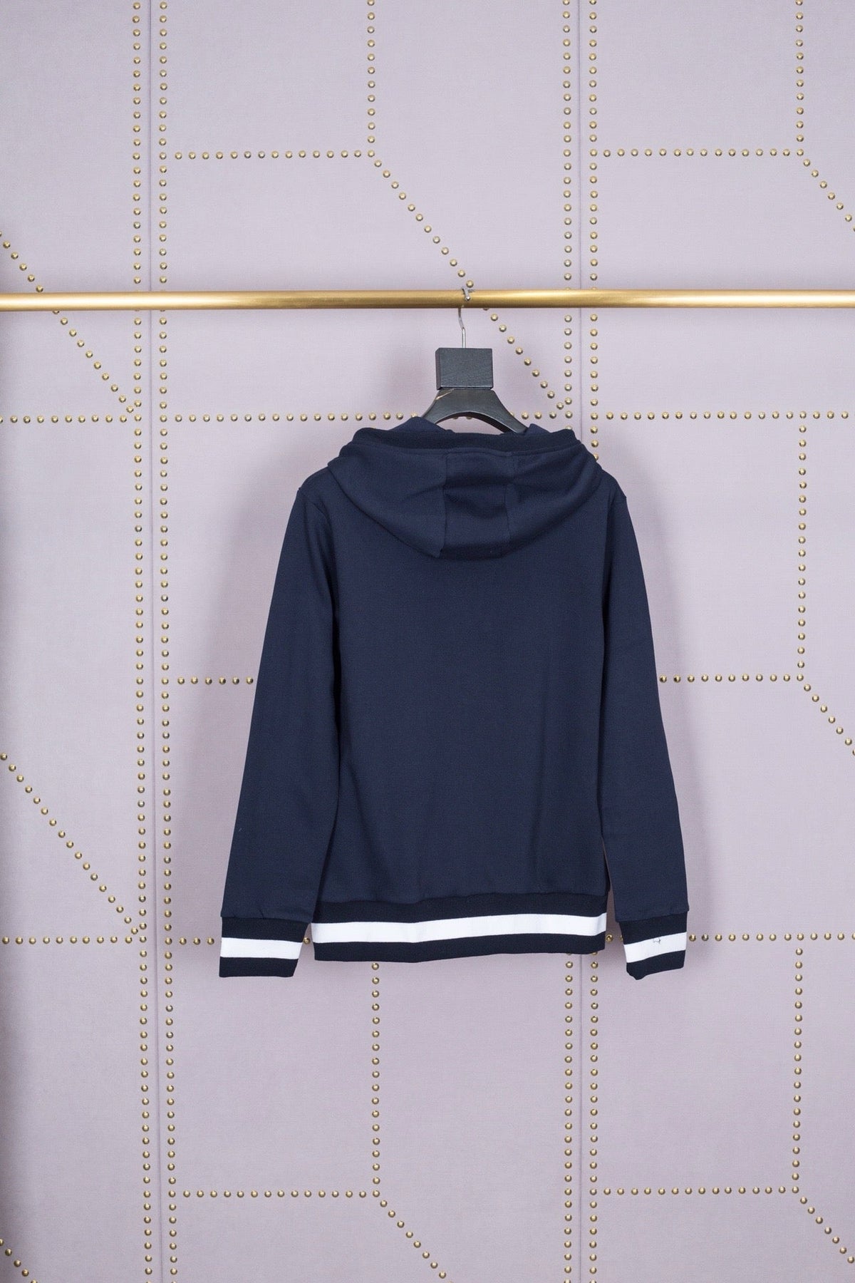Grey Cotton Plain Zip-Through - Men's