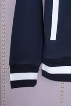 Grey Cotton Plain Zip-Through - Men's