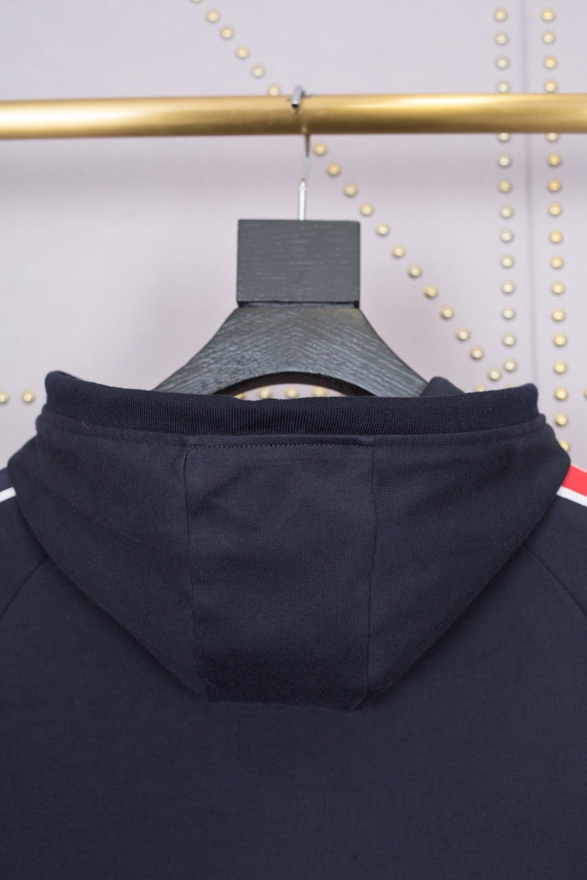 Grey Cotton Bar Stripe Pullover - Men's
