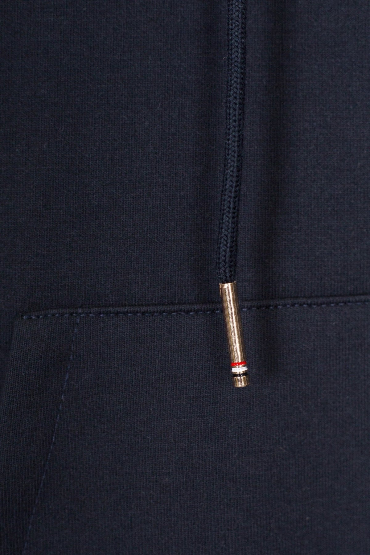 Grey Cotton Bar Stripe Pullover - Men's