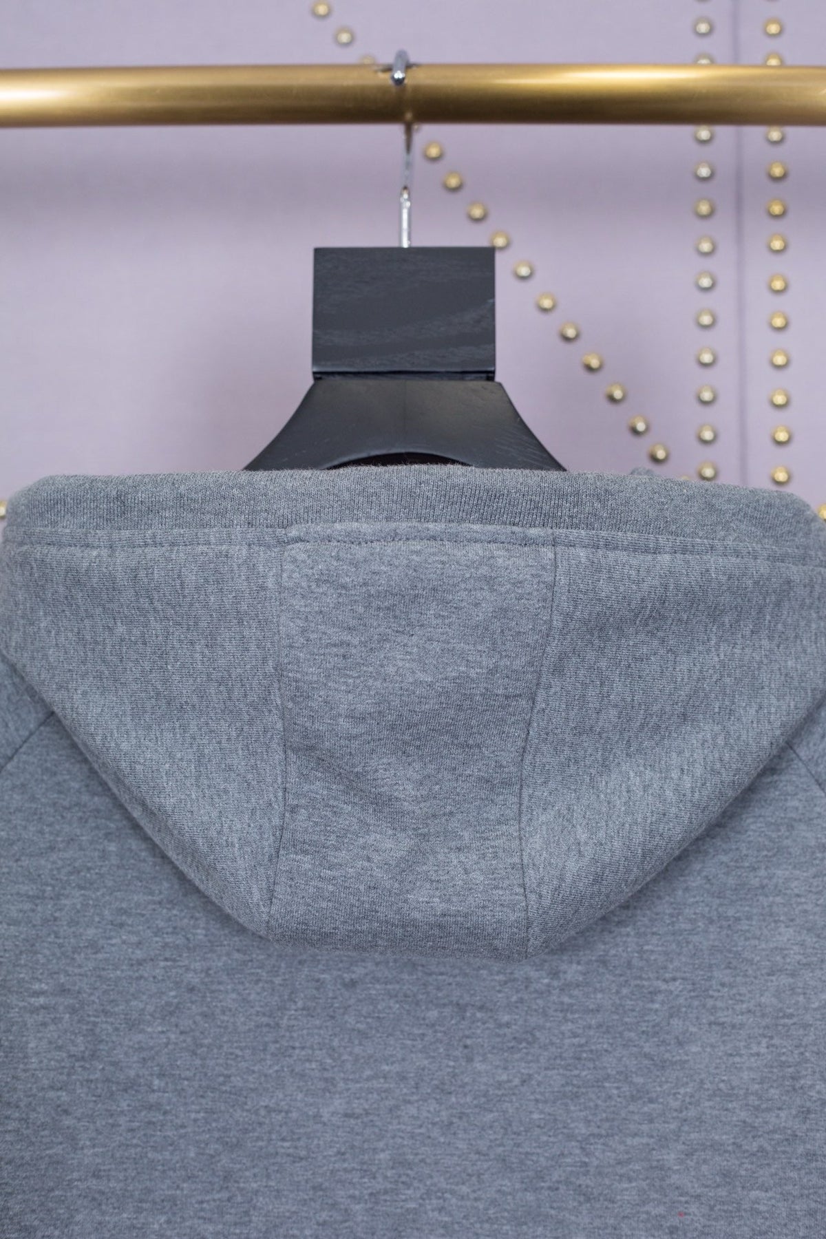 Grey Cotton Bar Stripe Pullover - Men's