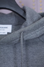 Grey Cotton Bar Stripe Pullover - Men's
