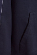 Grey Cotton Bar Stripe Zip-Through - Men's