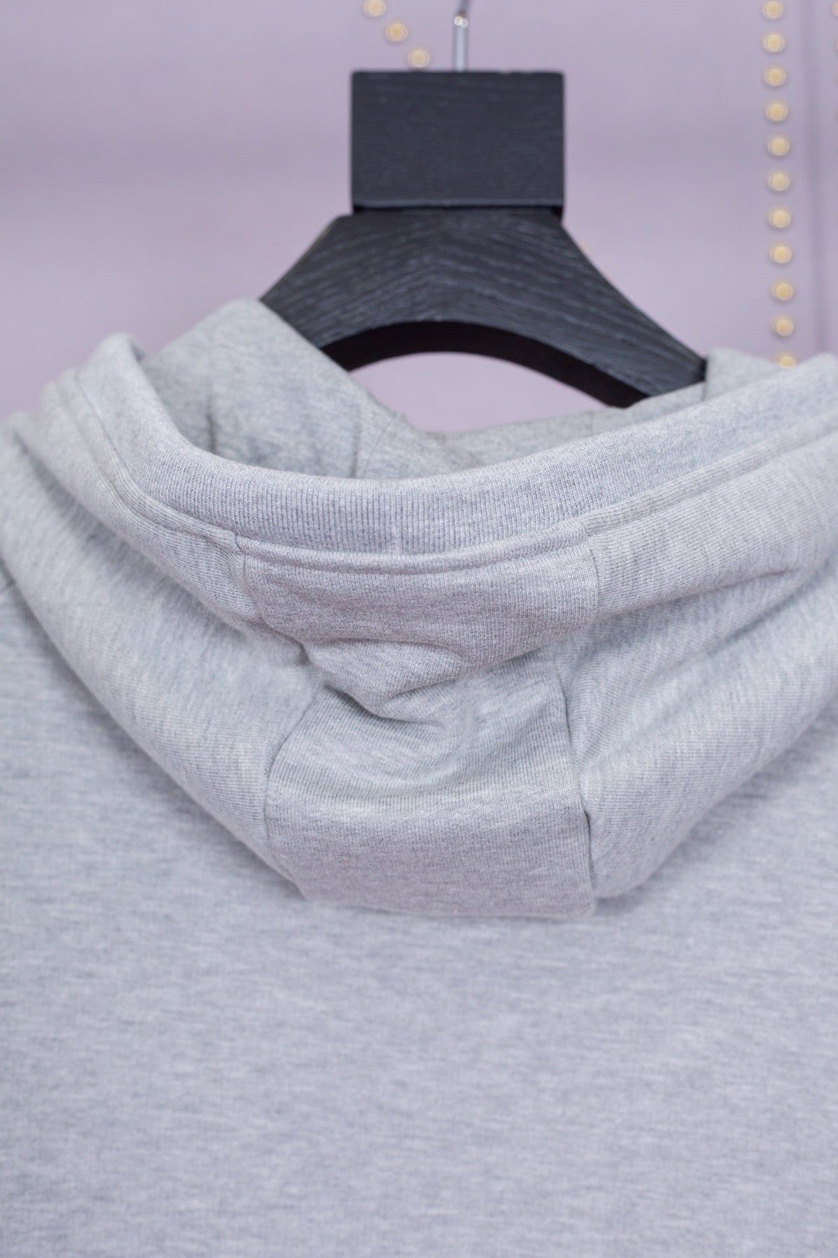 Grey Cotton Bar Stripe Zip-Through - Men's