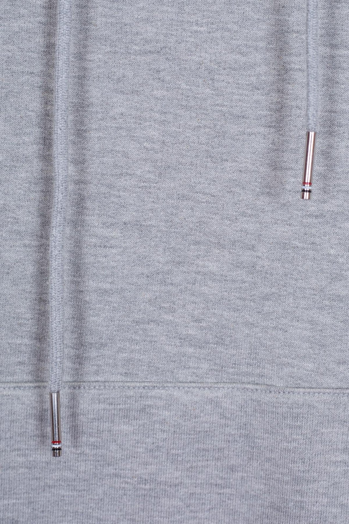 Grey Cotton Bar Stripe Zip-Through - Men's