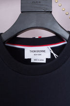 Grey Wool Chest Logo Crewneck - Men's