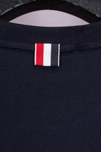 Grey Wool Chest Logo Crewneck - Men's