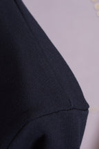 Grey Wool Chest Logo Crewneck - Men's