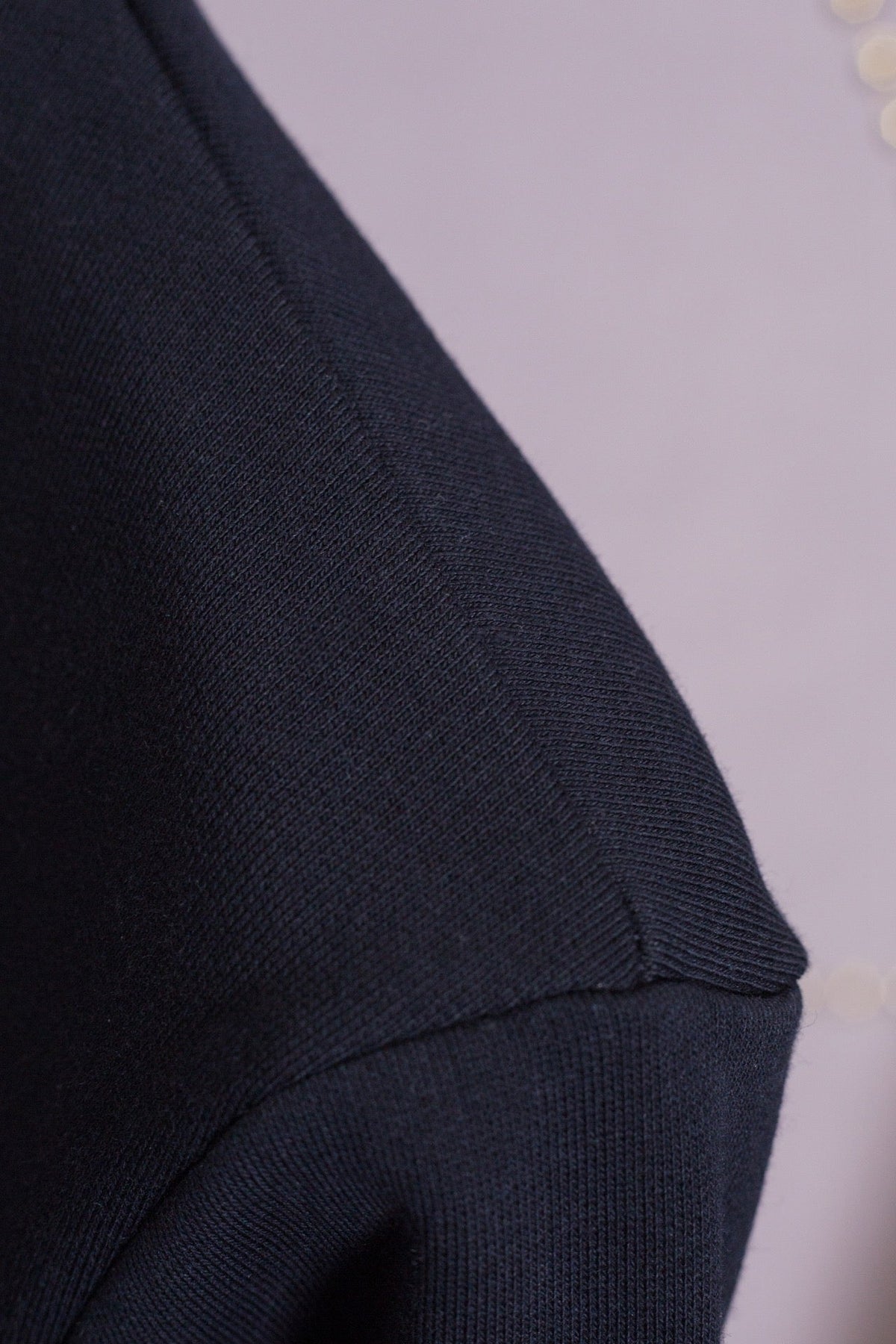 Grey Wool Chest Logo Crewneck - Men's