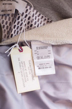 Grey Cotton Striped Sleeve Zip-Through - Men's