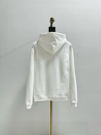 Black Cotton Chest Text Pullover - Men's
