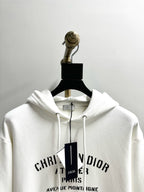 Black Cotton Chest Text Pullover - Men's