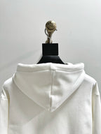 Black Cotton Chest Text Pullover - Men's
