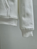 Black Cotton Chest Text Pullover - Men's