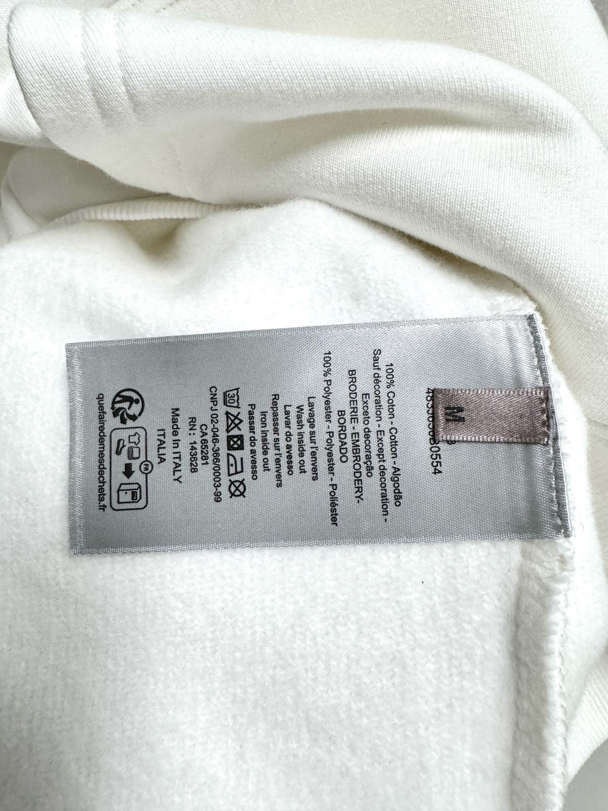 Black Cotton Chest Text Pullover - Men's