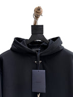 Navy Cotton Plain Pullover - Men's