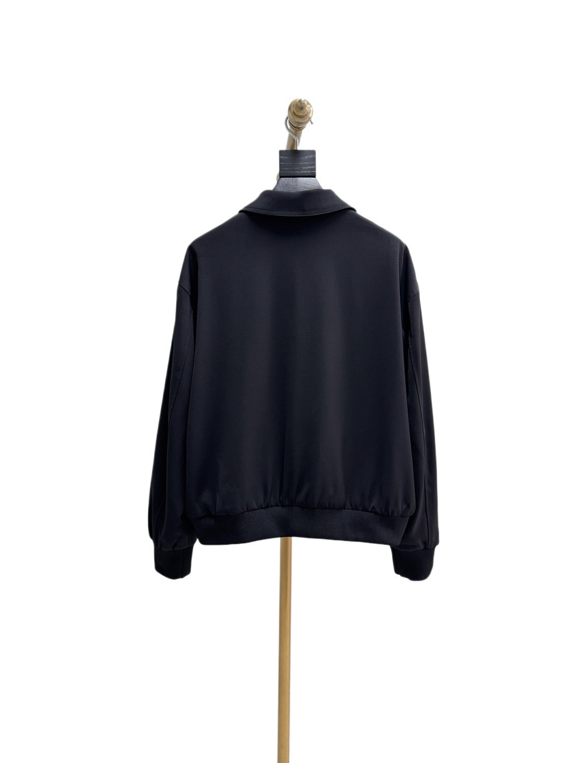 Black Nylon Plain Blouson - Men's