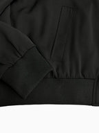 Black Nylon Plain Blouson - Men's
