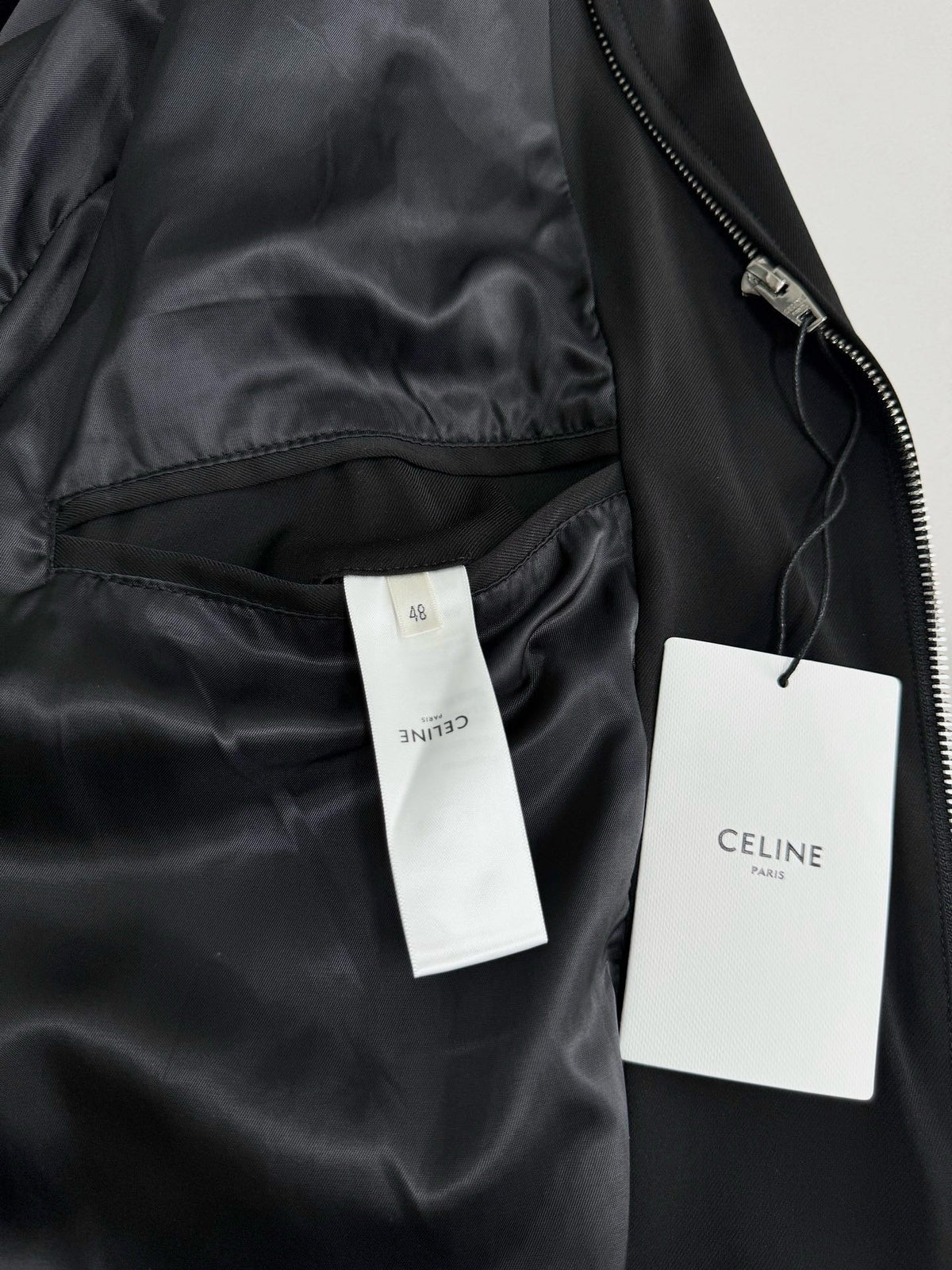 Black Nylon Plain Blouson - Men's