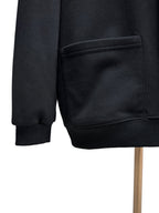Black Wool V-Neck Cardigan - Men's