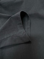 Black Cotton Plain Long-Sleeve - Men's