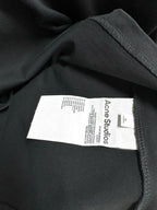 Black Cotton Plain Long-Sleeve - Men's