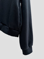 Navy Cotton Plain Pullover - Men's