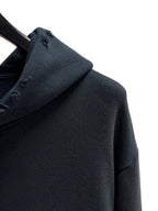 Navy Cotton Plain Pullover - Men's
