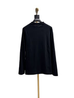 Black Wool Knight Intarsia Crewneck - Men's