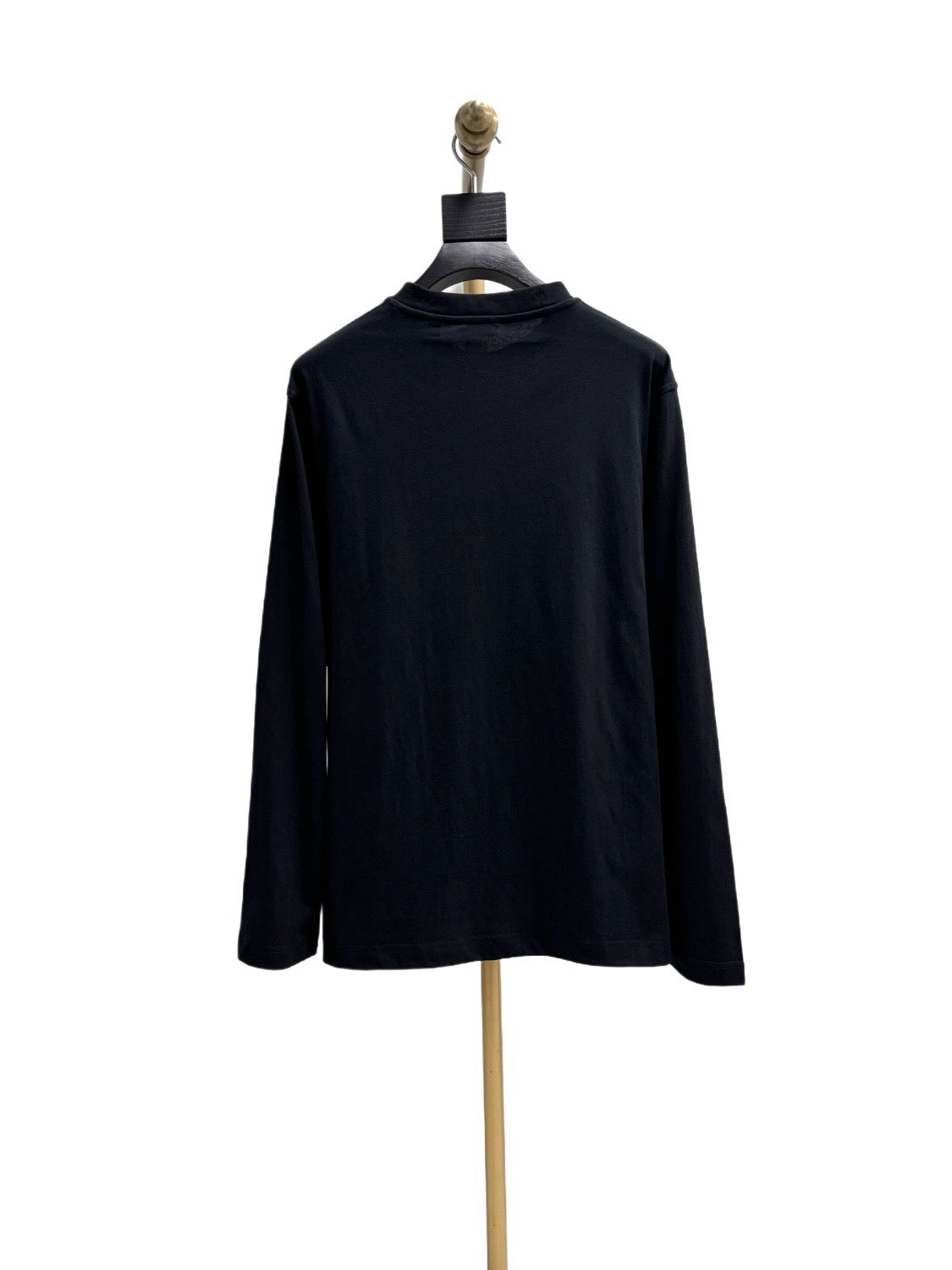 Black Wool Knight Intarsia Crewneck - Men's