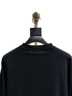Black Wool Knight Intarsia Crewneck - Men's