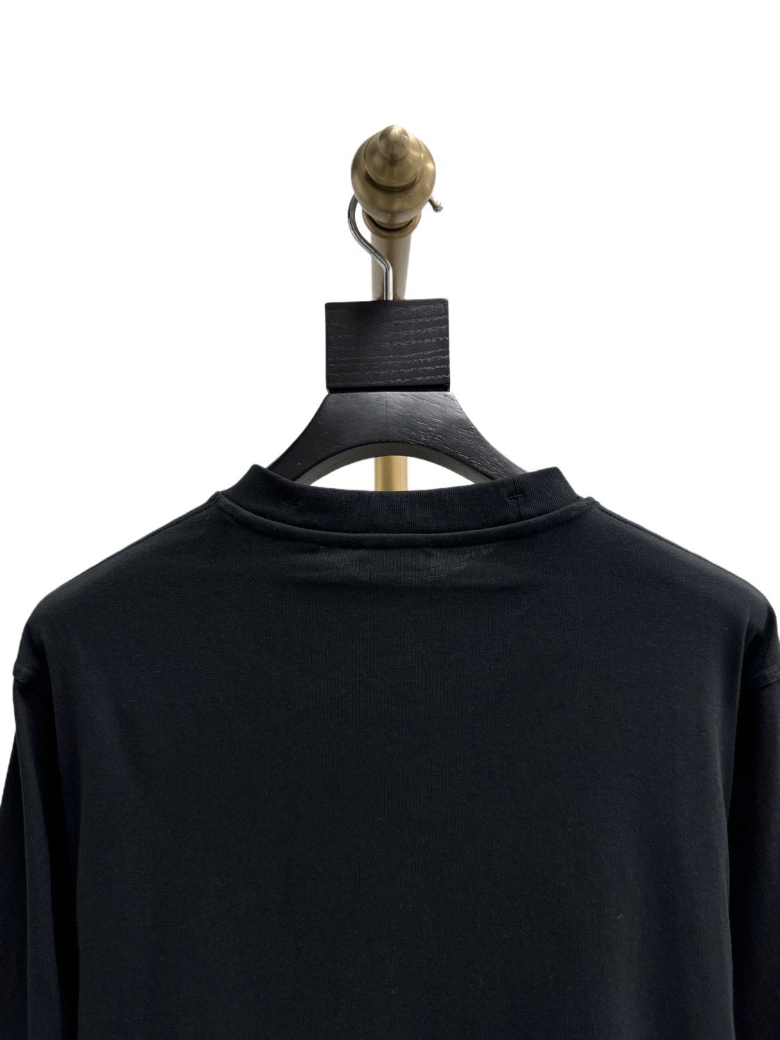 Black Wool Knight Intarsia Crewneck - Men's