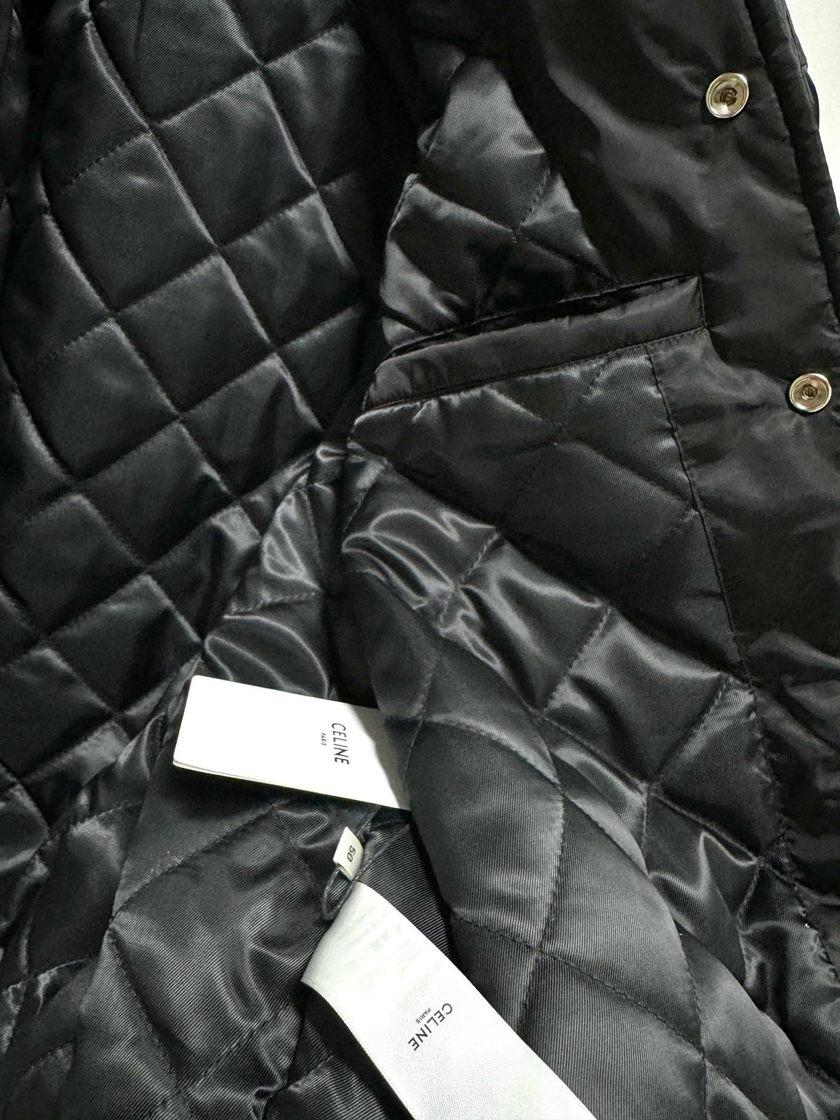 Black Satin Striped Trim Bomber - Men's