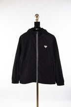 Black Nylon Logo Blouson - Men's