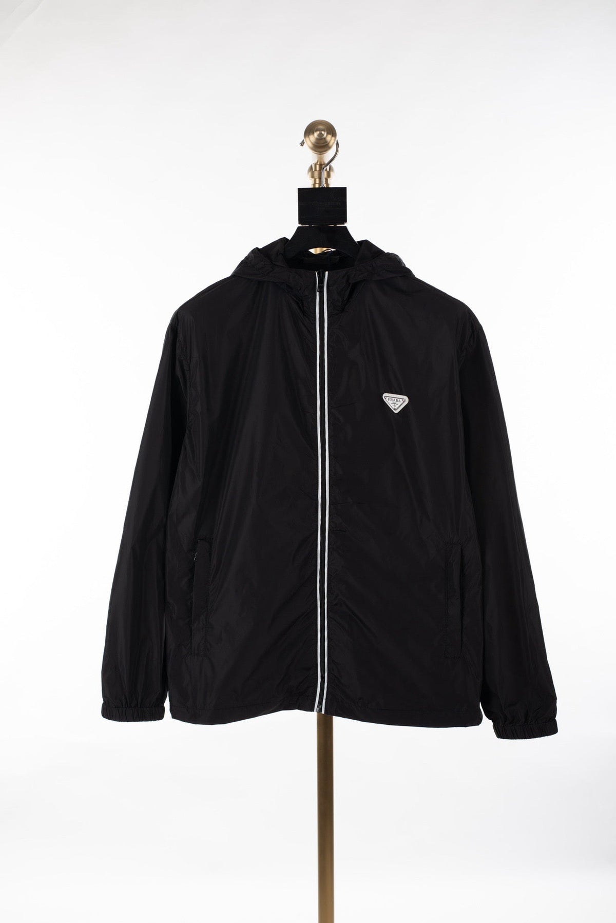 Black Nylon Logo Blouson - Men's