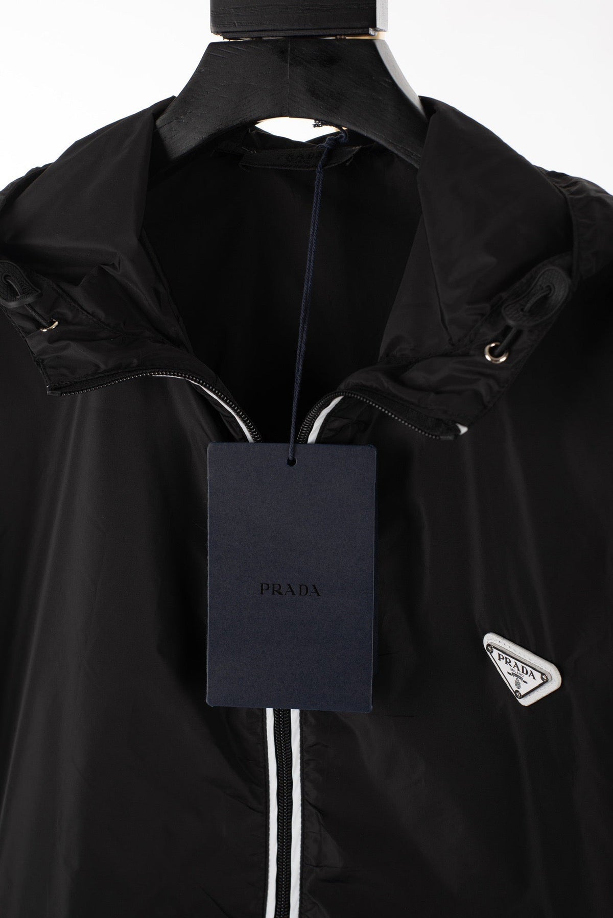 Black Nylon Logo Blouson - Men's