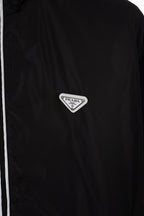 Black Nylon Logo Blouson - Men's